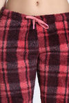 Zivame Soft Snuggles Fur Loungewear Set - Scarlet Smile — thumbnail 6